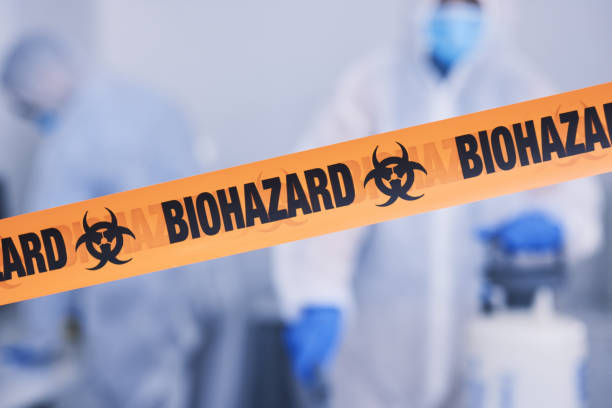 Professional Biohazard Cleanup technician working in Hammonton, NJ